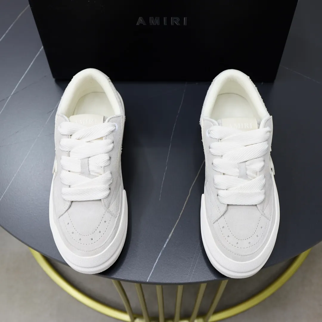 Men's men's shoes 💰540💰🔥🔥🔥 Couple style Amiri2024 new sports and casual shoes, casual, fashionable and versatile flat-soled moral training shoes. Classic color combination + perfect shoe shape, Amiri’s classic Logo star makes you and I fall in love. Imported cow suede leather makes the shoes more high-end. Recommended by major celebrities, bloggers and internet celebrities.   Color: black, off-white, blue, pink, red. Size: Women’s 35-40 (41 is custom-made and non-returnable) Men’s 38-44 (45 and 46 are custom-made and non-refundable)